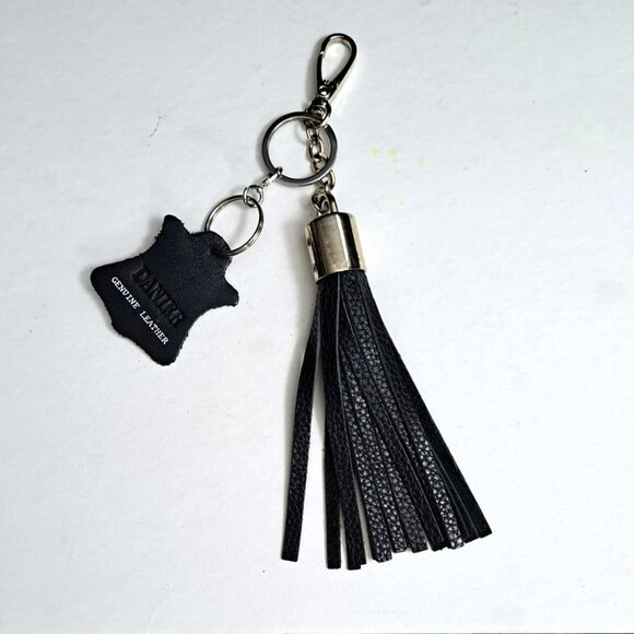 Danier Genuine Leather Tassel Bag Charm - Picture 2 of 2